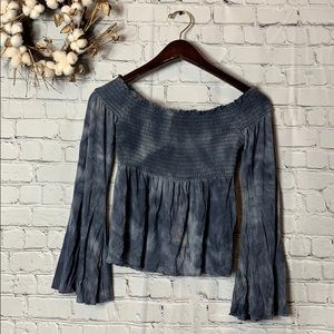 American Eagle | Off the Shoulder Tie-dye Top